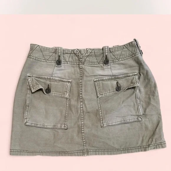 Free People Khaki Mini Skirt - Picture 5 of 5